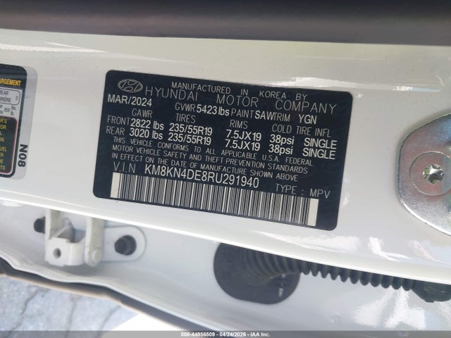Продажа на аукционе авто 2024 Hyundai Ioniq 5 Sel, vin: KM8KN4DE8RU291940, номер лота: 44956509