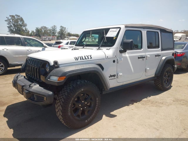 Продажа на аукционе авто 2022 Jeep Wrangler Unlimited Willys 4x4, vin: 1C4HJXDGXNW110753, номер лота: 44956682
