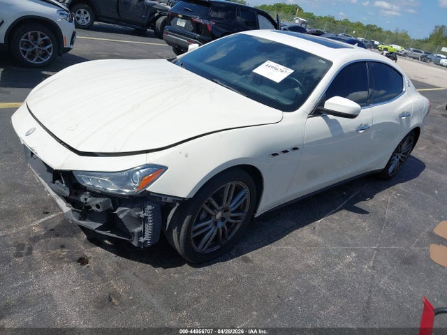 2017 Maserati Ghibli მანქანა იყიდება აუქციონზე, vin: ZAM57XSA2H1212626, აუქციონის ნომერი: 44956707