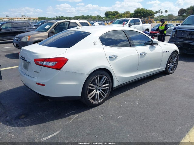 2017 Maserati Ghibli მანქანა იყიდება აუქციონზე, vin: ZAM57XSA2H1212626, აუქციონის ნომერი: 44956707