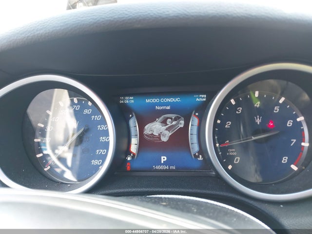 2017 Maserati Ghibli მანქანა იყიდება აუქციონზე, vin: ZAM57XSA2H1212626, აუქციონის ნომერი: 44956707