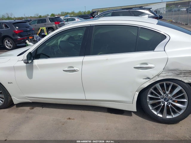 2018 Infiniti Q50 3.0t Luxe მანქანა იყიდება აუქციონზე, vin: JN1EV7AR5JM432948, აუქციონის ნომერი: 44956750