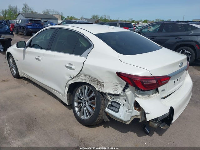 2018 Infiniti Q50 3.0t Luxe მანქანა იყიდება აუქციონზე, vin: JN1EV7AR5JM432948, აუქციონის ნომერი: 44956750