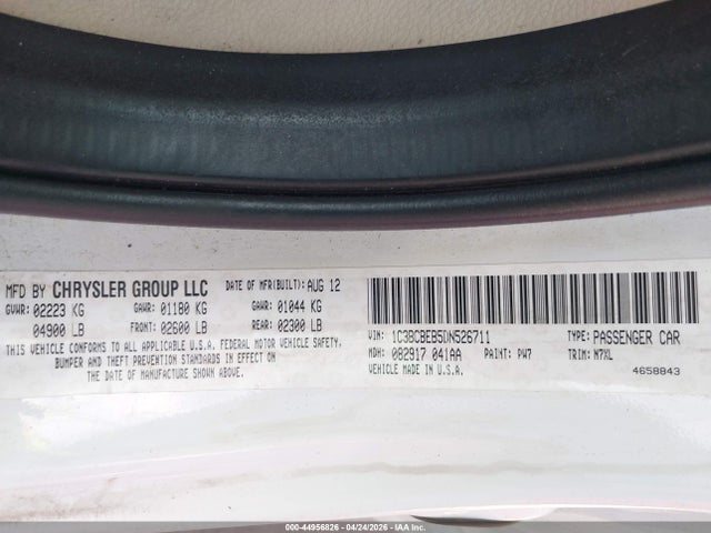 Продажа на аукционе авто 2013 Chrysler 200 Touring, vin: 1C3BCBEB5DN526711, номер лота: 44956826