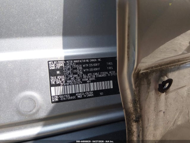 44956929 :رقم المزاد ، 2T3H1RFV0LC074074 vin ، 2020 Toyota Rav4 Le مزاد بيع