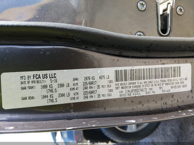 1C4NJRFB5GD746172 Jeep Patriot High Altitude Edition