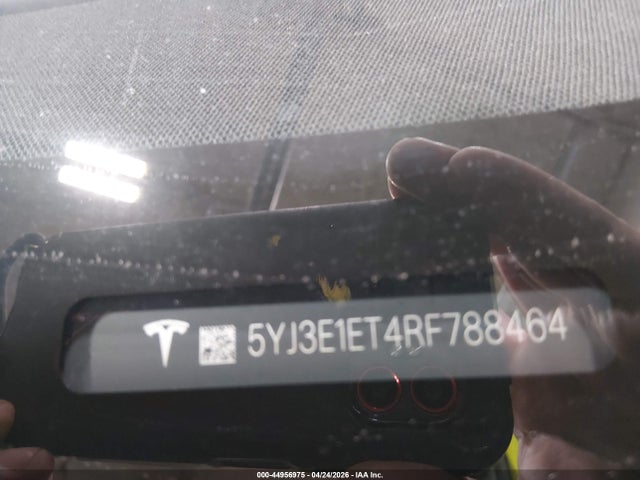 2024 Tesla Model 3 Performance All-wheel Drive მანქანა იყიდება აუქციონზე, vin: 5YJ3E1ET4RF788464, აუქციონის ნომერი: 44956975