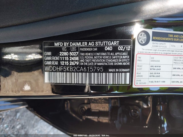 Продажа на аукционе авто 2012 Mercedes-benz E 350, vin: WDDHF5KB2CA615795, номер лота: 44957183