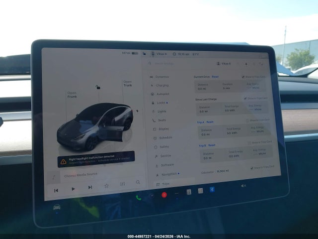 44957221 :رقم المزاد ، 7SAYGDED8SF315511 vin ، 2025 Tesla Model Y Long Range Dual Motor Rear-wheel Drive مزاد بيع