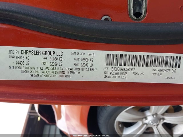 Продаж на аукціоні авто 2010 Dodge Caliber Uptown, vin: 1B3CB9HA2AD592327, номер лоту: 44957288