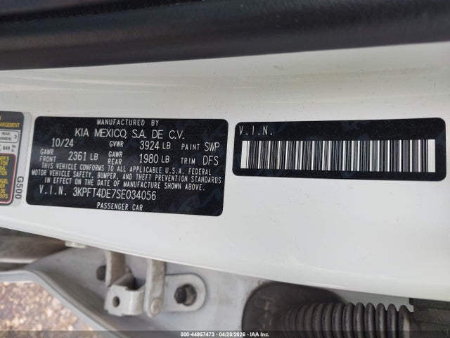 KIA K4 Lxs 2025 3KPFT4DE7SE034056 Image 9