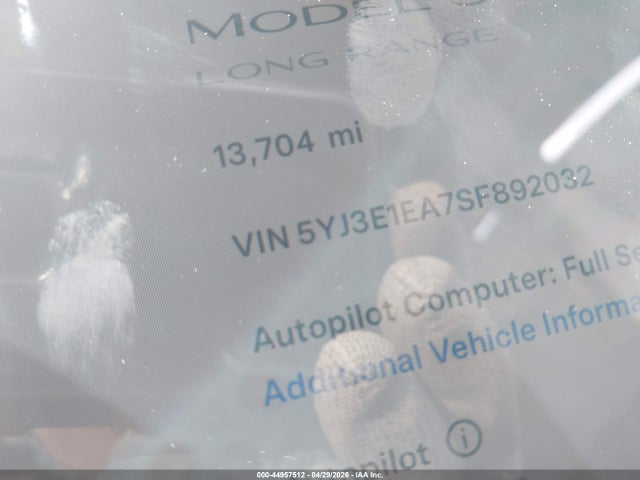 Aukcja sprzedaży 2025 Tesla Model 3 Long Range Rear-wheel Drive/standard Rear-wheel Drive, vin: 5YJ3E1EA7SF892032, numer aukcji: 44957512