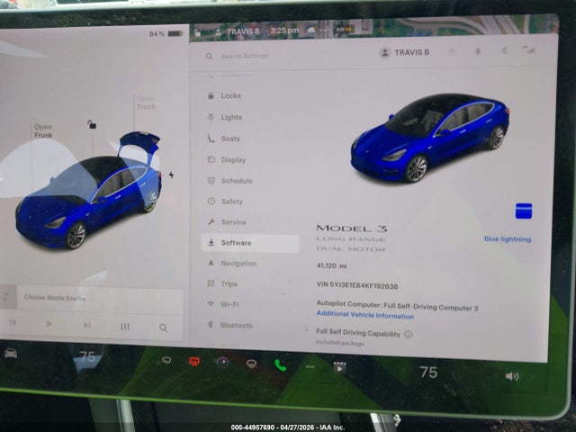 Tesla Model 3 Long Range/performance 2019 5YJ3E1EB4KF192638 Image 7