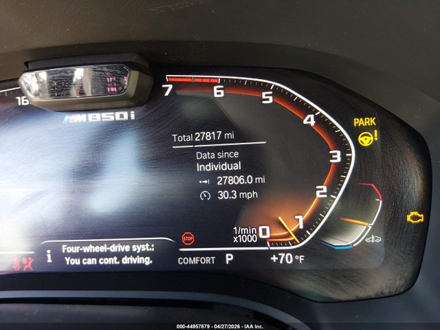 Продажа на аукционе авто 2023 Bmw M850i Gtan Coupe Xdrive, vin: WBAGV8C08PCL00997, номер лота: 44957879