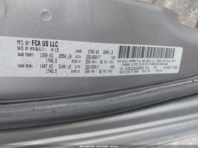 Aukcja sprzedaży 2019 Dodge Grand Caravan Sxt, vin: 2C4RDGCG2KR695765, numer aukcji: 44957939