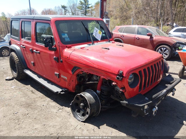 44957980 :رقم المزاد ، 1C4HJXDG4JW267365 vin ، 2018 Jeep Wrangler Unlimited Sport 4x4 مزاد بيع
