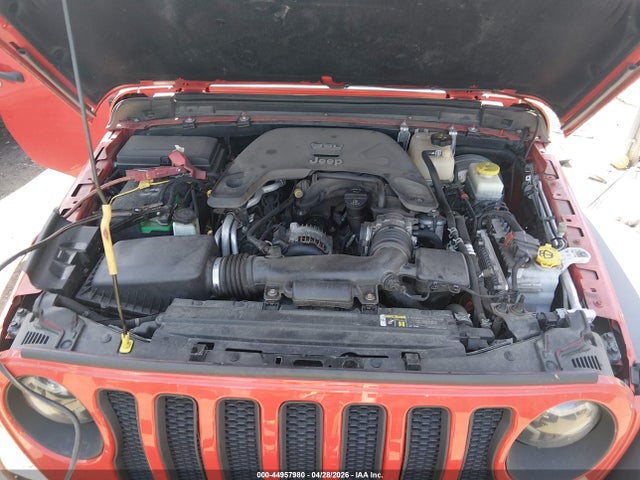 44957980 :رقم المزاد ، 1C4HJXDG4JW267365 vin ، 2018 Jeep Wrangler Unlimited Sport 4x4 مزاد بيع