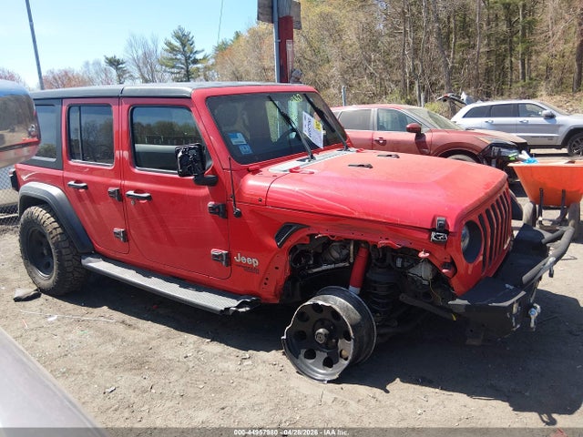 44957980 :رقم المزاد ، 1C4HJXDG4JW267365 vin ، 2018 Jeep Wrangler Unlimited Sport 4x4 مزاد بيع