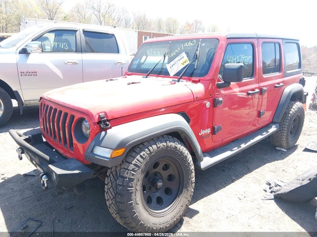 44957980 :رقم المزاد ، 1C4HJXDG4JW267365 vin ، 2018 Jeep Wrangler Unlimited Sport 4x4 مزاد بيع