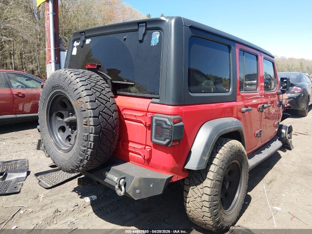 44957980 :رقم المزاد ، 1C4HJXDG4JW267365 vin ، 2018 Jeep Wrangler Unlimited Sport 4x4 مزاد بيع