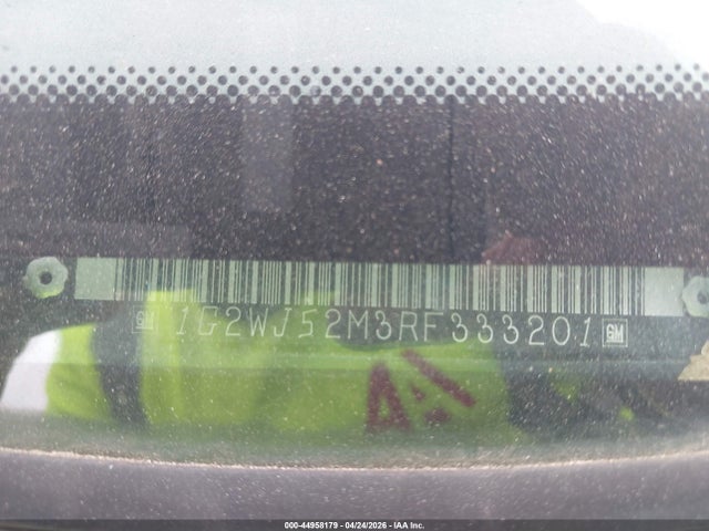 44958179 :رقم المزاد ، 1G2WJ52M3RF333201 vin ، 1994 Pontiac Grand Prix Se مزاد بيع