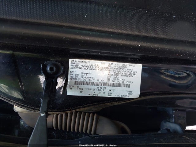 Ford FOCUS SE 2016 1FADP3F29GL252948 Image 9