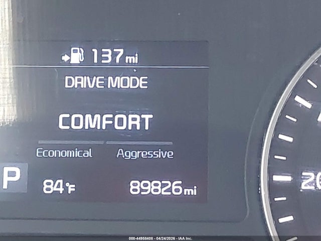 44958408 :رقم المزاد ، 5XXGU4L11KG376769 vin ، 2019 Kia Optima Ex مزاد بيع