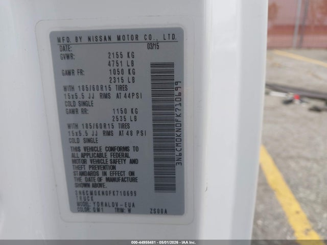 3N6CM0KN0FK710699 Nissan Nv200 S/sv