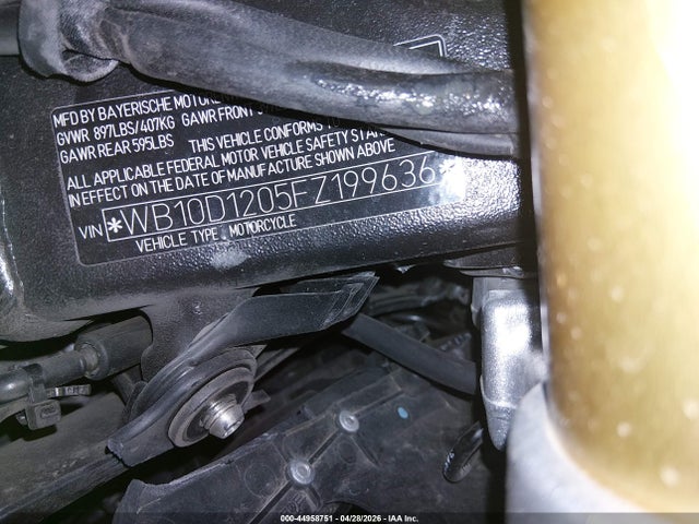 BMW S 1000 R 2015 WB10D1205FZ199636 Image 10