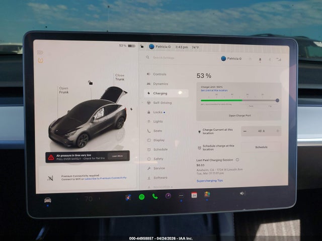 Aukcja sprzedaży 2025 Tesla Model Y Long Range Dual Motor Rear-wheel Drive, vin: 7SAYGDED8SA373941, numer aukcji: 44958857