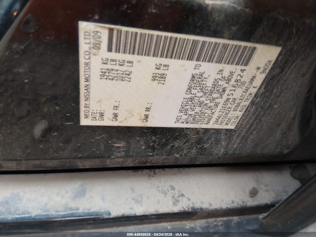 Aukcja sprzedaży 2009 Nissan Altima 2.5 S, vin: 1N4AL21E69N516824, numer aukcji: 44958928