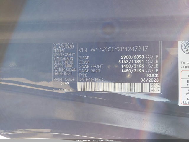 W1YV0CEYXP4287917 Mercedes-Benz Metris