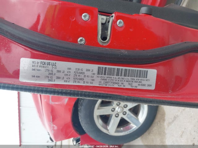 44959197 :رقم المزاد ، 1C6RR7FT7FS694424 vin ، 2015 Ram 1500 Express مزاد بيع