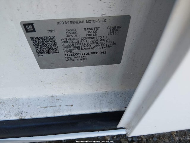 1G1ZG5ST2LF019943 Chevrolet Malibu Fwd Rs