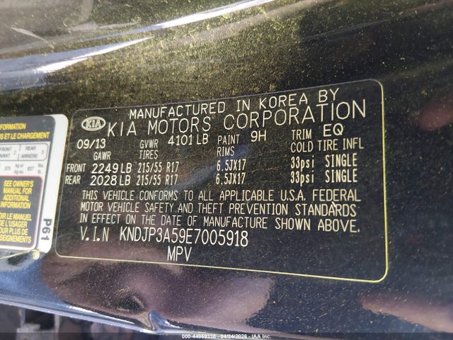2014 Kia Soul + მანქანა იყიდება აუქციონზე, vin: KNDJP3A59E7005918, აუქციონის ნომერი: 44959338