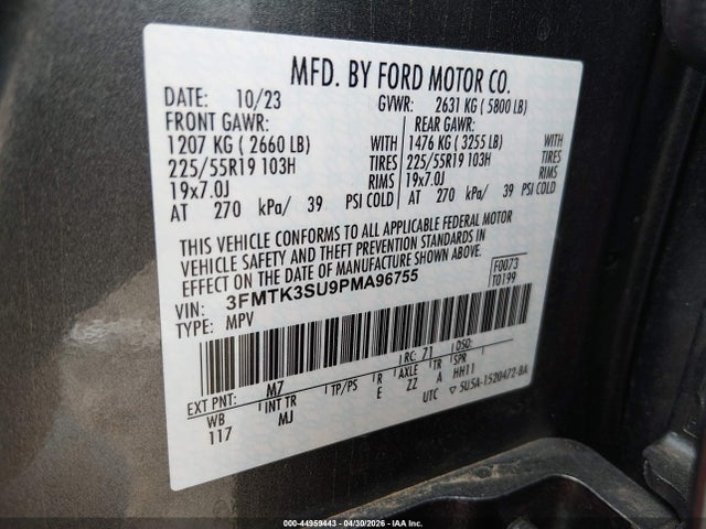Ford Mustang Mach-e Premium 2023 3FMTK3SU9PMA96755 Image 9