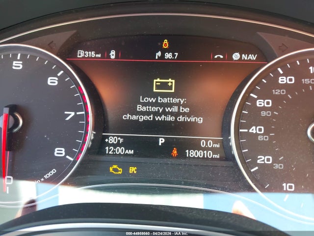 2012 Audi A7 Premium მანქანა იყიდება აუქციონზე, vin: WAU2GAFC5CN039134, აუქციონის ნომერი: 44959560