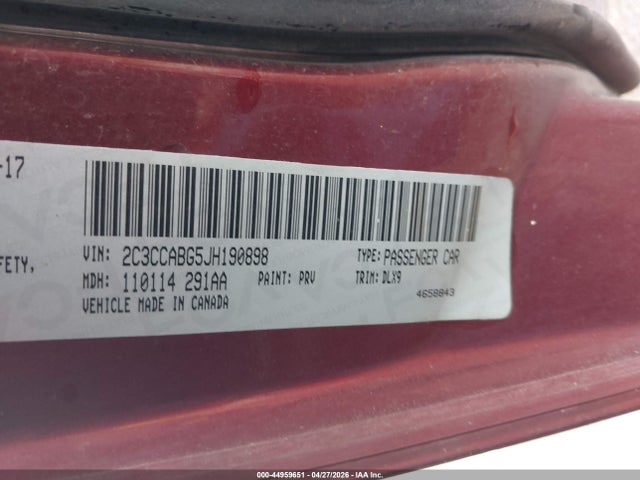 Aukcja sprzedaży 2018 Chrysler 300 300s, vin: 2C3CCABG5JH190898, numer aukcji: 44959651