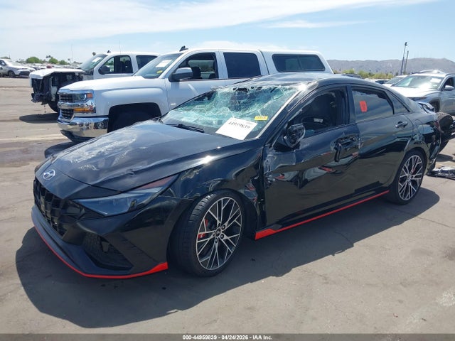 2022 Hyundai Elantra N მანქანა იყიდება აუქციონზე, vin: KMHLW4AK1NU006632, აუქციონის ნომერი: 44959839