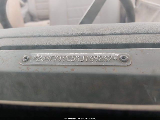 44959857 :رقم المزاد ، 2J4FY19E5KJ169262 vin ، 1989 Jeep Wrangler / Yj مزاد بيع