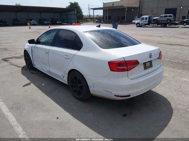 44959870 :رقم المزاد ، 3VW1K7AJ0FM357258 vin ، 2015 Volkswagen Jetta 2.0l S مزاد بيع