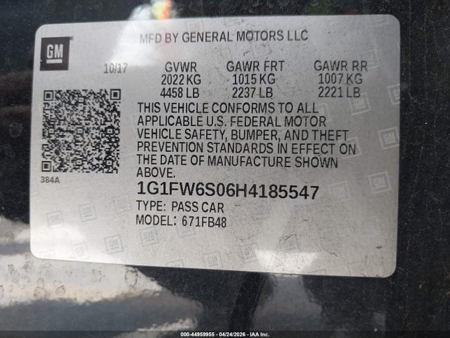 Chevrolet BOLT EV LT 2017 1G1FW6S06H4185547 Image 9
