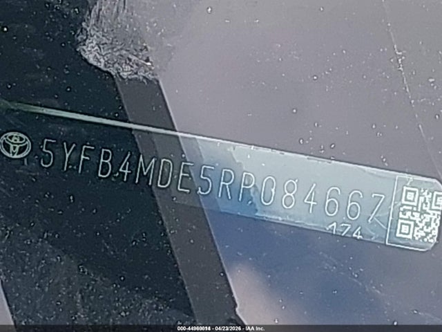 Aukcja sprzedaży 2024 Toyota Corolla Le, vin: 5YFB4MDE5RP084667, numer aukcji: 44960014
