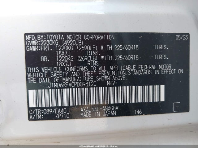 Toyota Rav4 Hybrid Limited 2023 JTMD6RFV0PD098120 Image 9