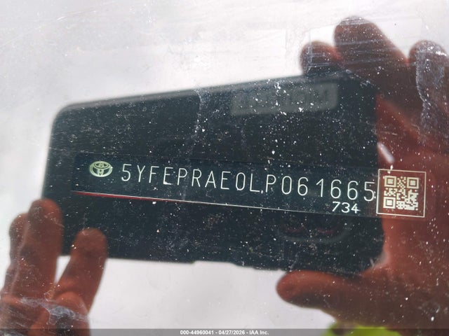 Aukcja sprzedaży 2020 Toyota Corolla Le, vin: 5YFEPRAE0LP061665, numer aukcji: 44960041