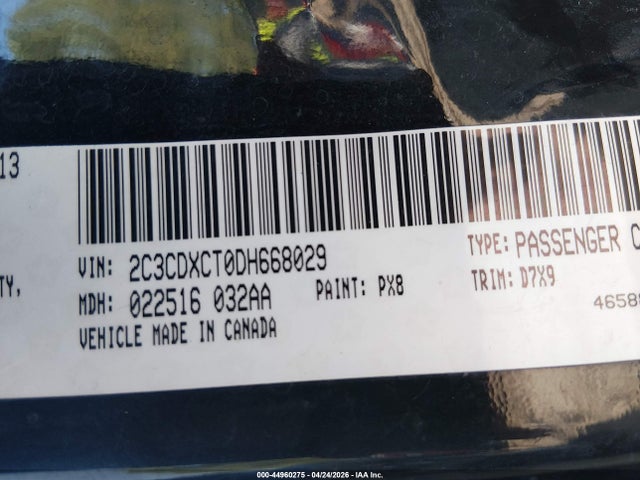 44960275 :رقم المزاد ، 2C3CDXCT0DH668029 vin ، 2013 Dodge Charger R/t مزاد بيع