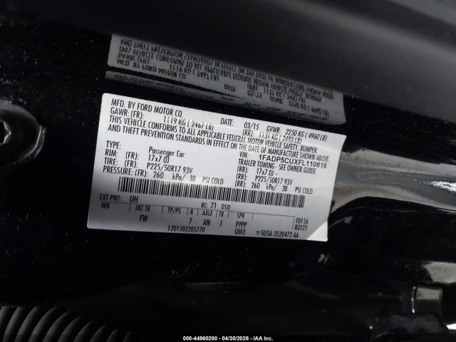 Ford C-max Energi Sel 2015 1FADP5CUXFL110818 Image 9