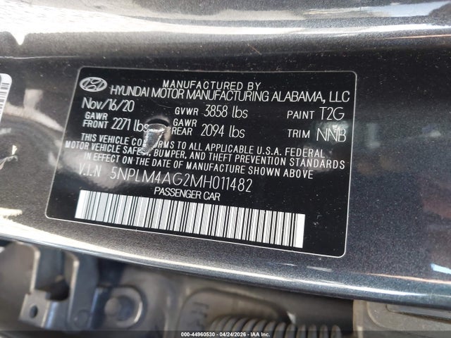 Hyundai ELANTRA SEL 2021 5NPLM4AG2MH011482 Image 9