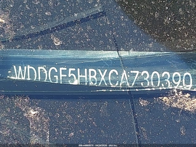 44960570 :رقم المزاد ، WDDGF5HBXCA730390 vin ، 2012 Mercedes-benz C 350 Sport مزاد بيع