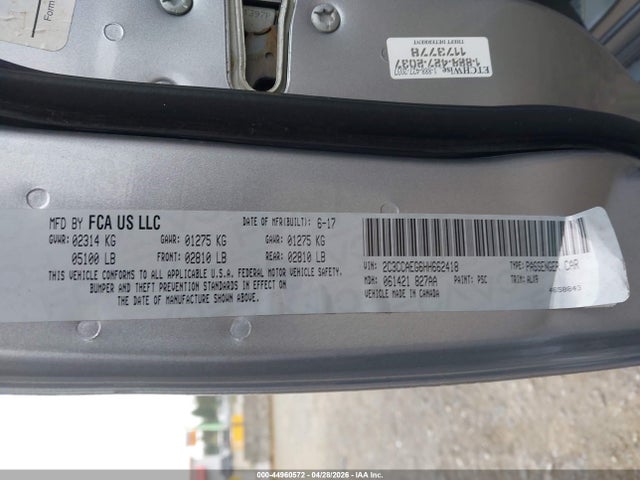 Aukcja sprzedaży 2017 Chrysler 300c, vin: 2C3CCAEG6HH662418, numer aukcji: 44960572